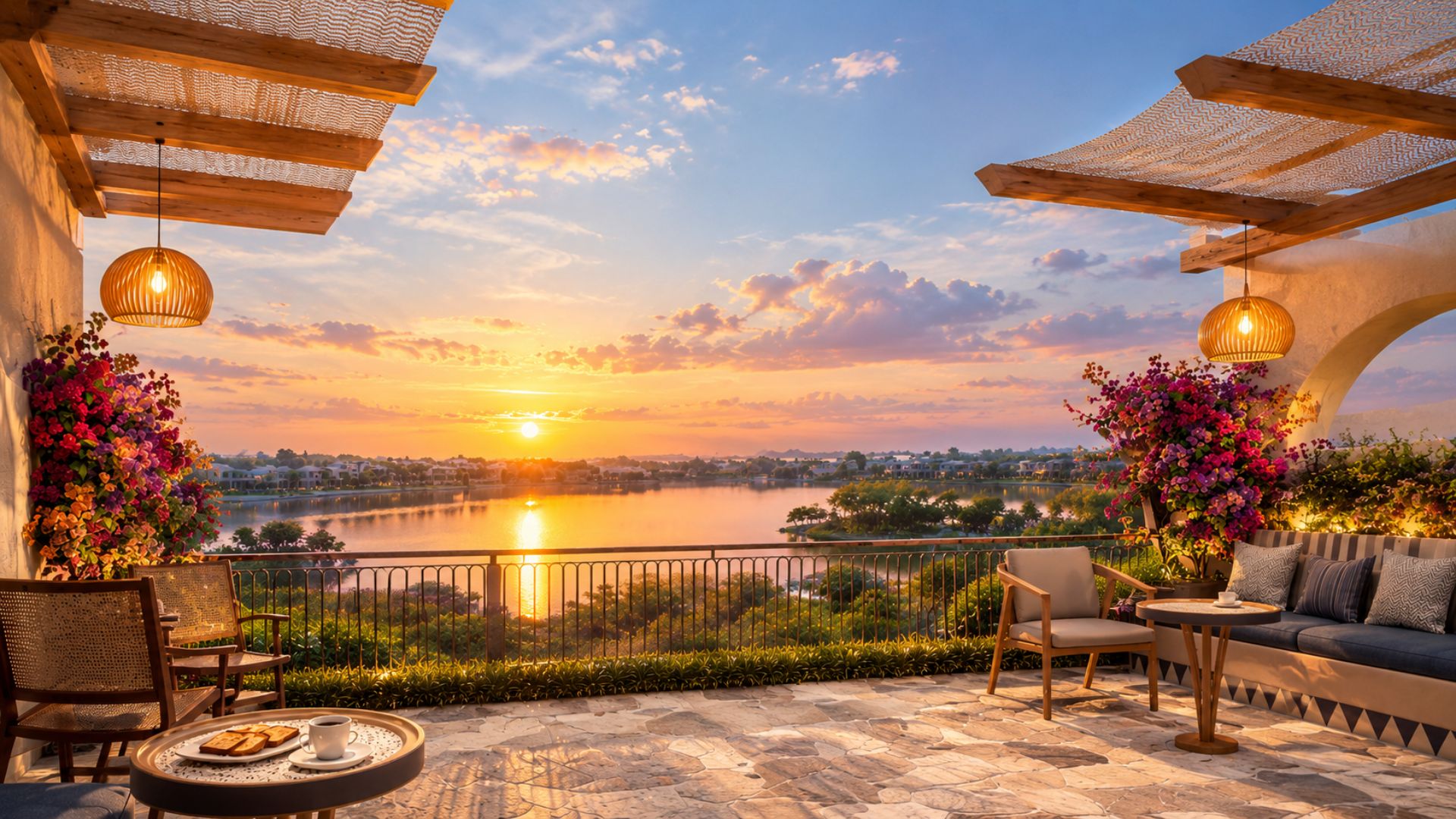 Rooftop Solea Terrace hadirkan view danau dan sunset