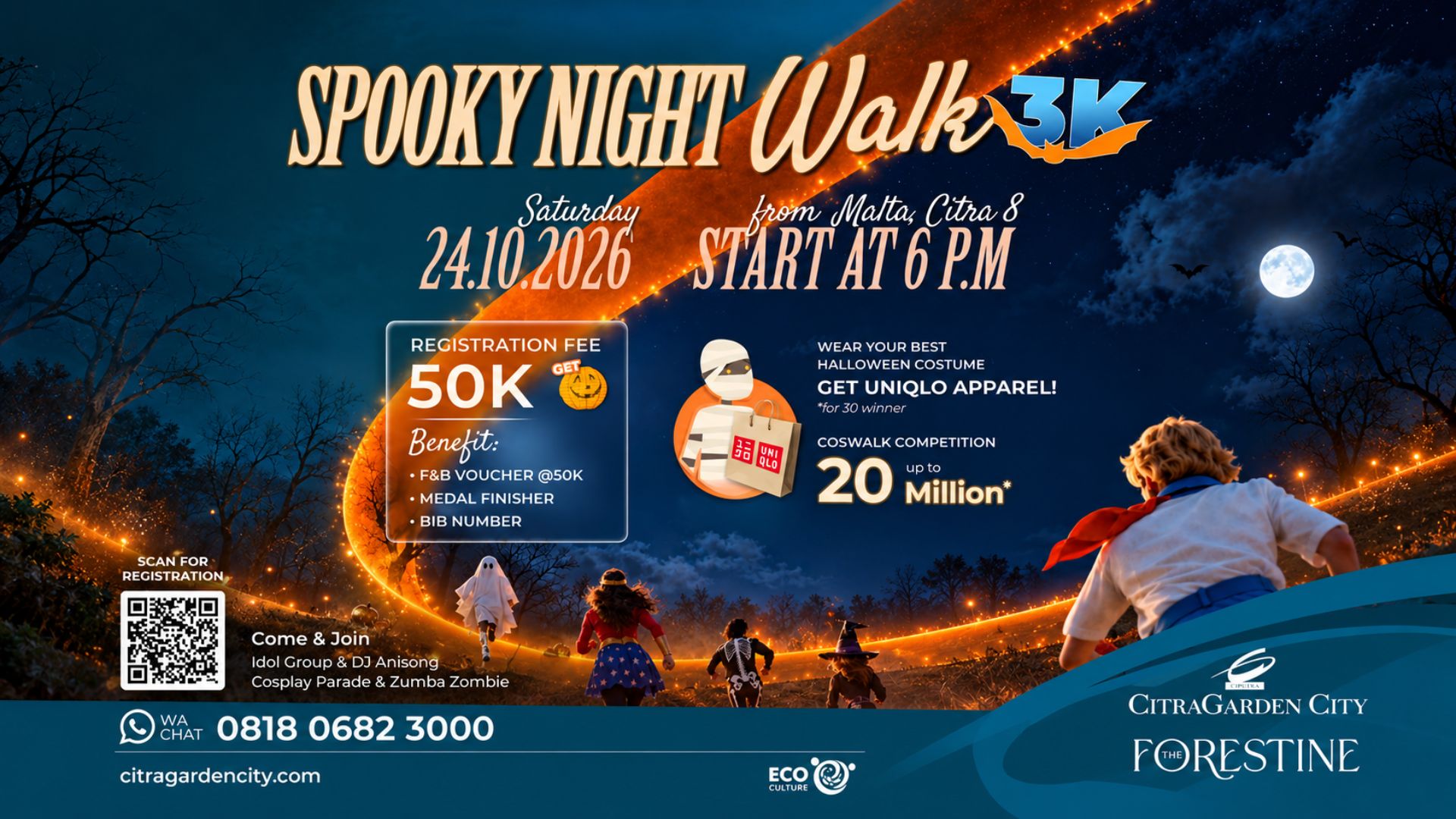 Spooky Night Walk 3K CitraGarden City 2026