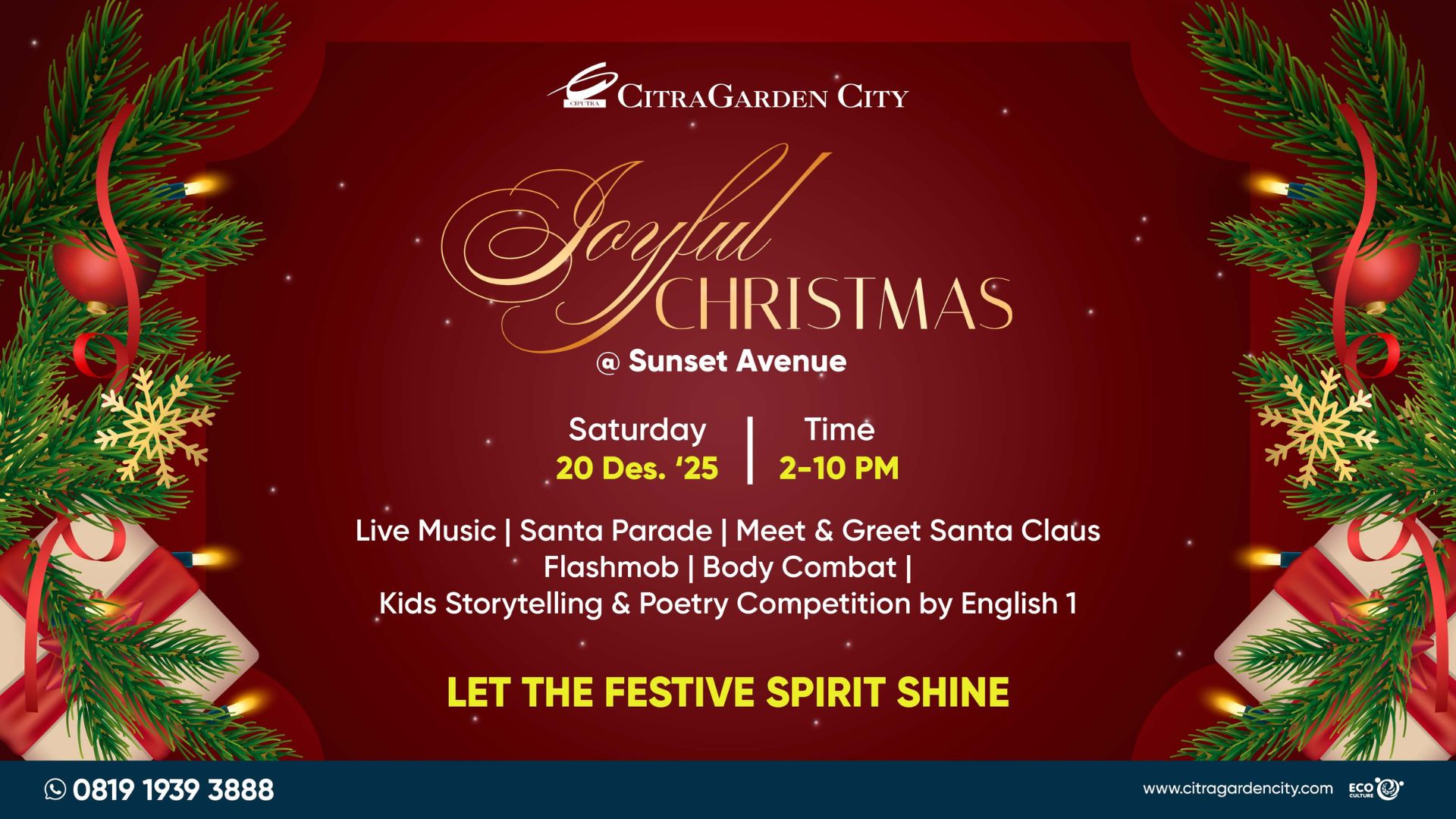 joyful christmas at sunset avenue